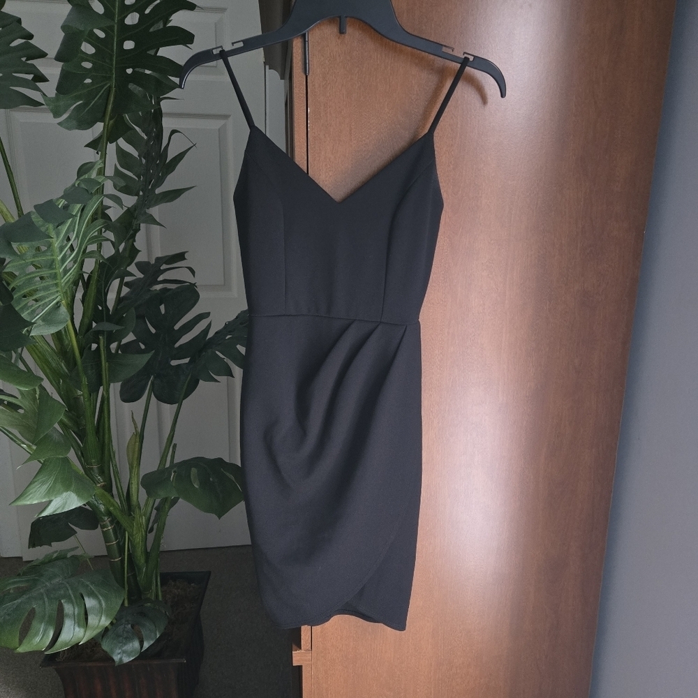 Lulu's Classic Black Mini Dress Spaghetti Straps XS